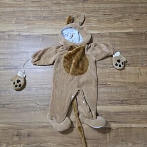 Baby Lion Halloween Costume 12-24 Months Fun World Plush Animal Jumpsuit Tail